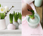 DIY – Hyazinthen in Wachs – Frühlingsdeko in Pastell