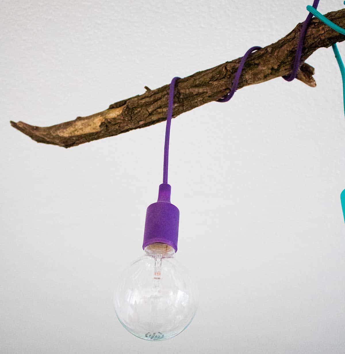 DIY-Lampe mit Ast