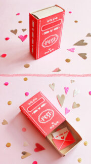 DIY Streichholzschachtel zum Valentinstag basteln *FREE PRINTABLE*