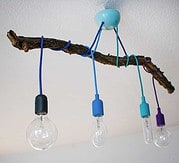 DIY-Lampe mit Ast