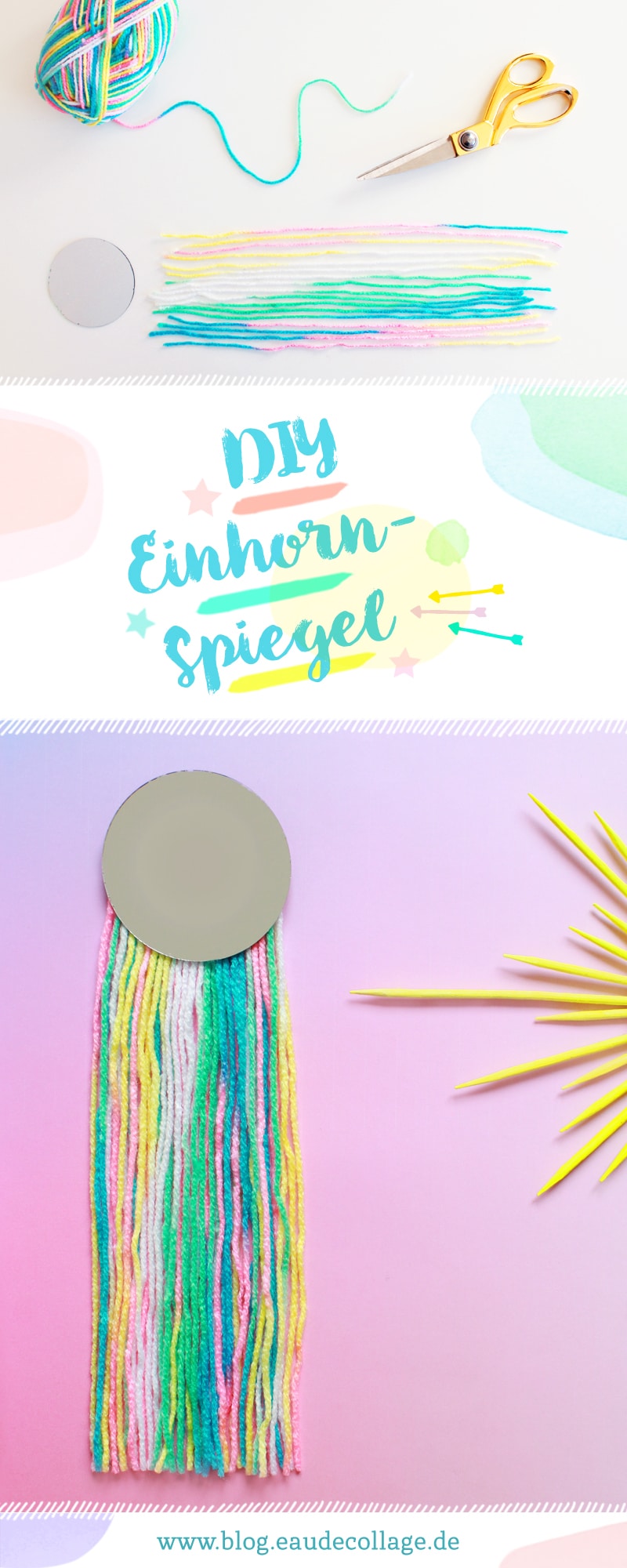 DIY DEKO-SPIEGEL MIT FRANSEN / FRINGE MIRROR