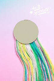 DIY DEKO-SPIEGEL MIT FRANSEN / FRINGE MIRROR