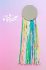 DIY DEKO-SPIEGEL MIT FRANSEN / FRINGE MIRROR