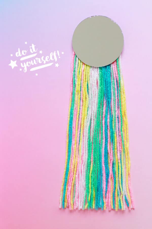 DIY DEKO-SPIEGEL MIT FRANSEN / FRINGE MIRROR