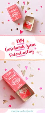 DIY Streichholzschachtel zum Valentinstag basteln *FREE PRINTABLE*