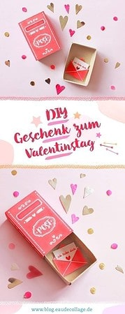 DIY-Streichholzschachtel zum Valentinstag *FREE PRINTABLE*