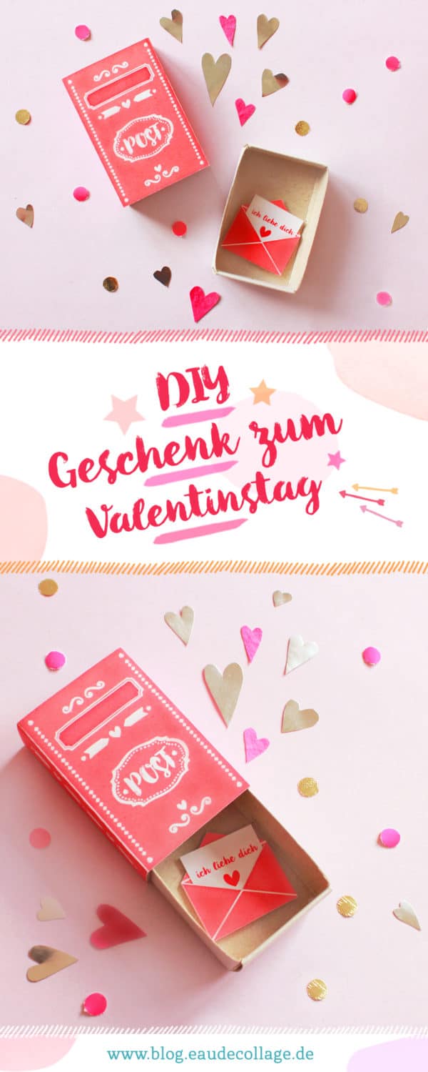 DIY-Streichholzschachtel zum Valentinstag *FREE PRINTABLE*