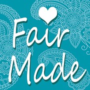 Handmade Kultur Logo mit Herz und Mandala-Mustern, symbolisiert kreative Handwerkskunst und nachhaltige Herstellung von handgemachten Produkten.