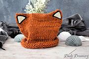 superniedliche Fuchsmütze einfach selber stricken – für Anfänger geeignet