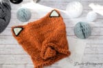 superniedliche Fuchsmütze einfach selber stricken – für Anfänger geeignet