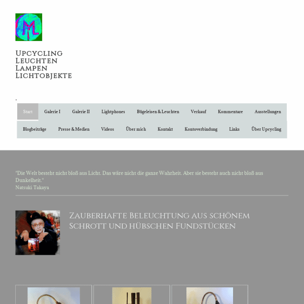 ML Upcycling Licht – Zauberhafte Beleuchtung aus schönem Schrott und hübschen Fundstücken.