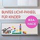 Lichtpaneel fürs Kinderzimmer: DIY-Wanddeko