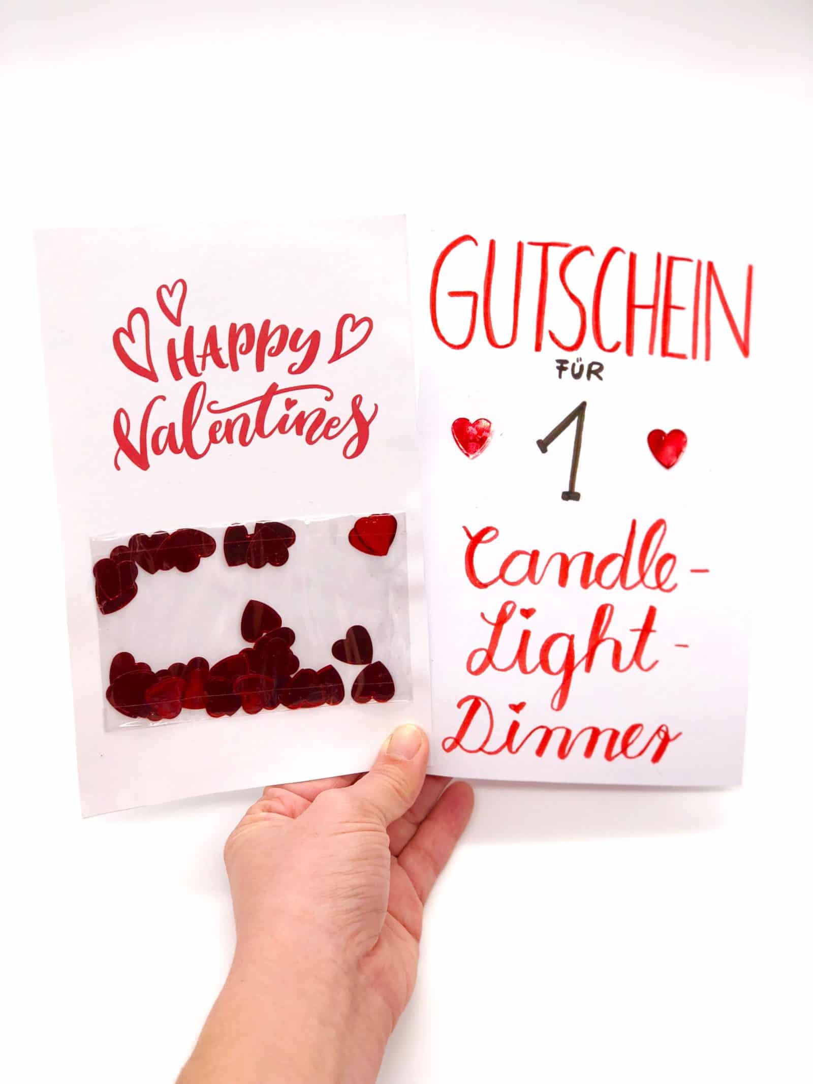 Karten zum Valentinstag selber machen