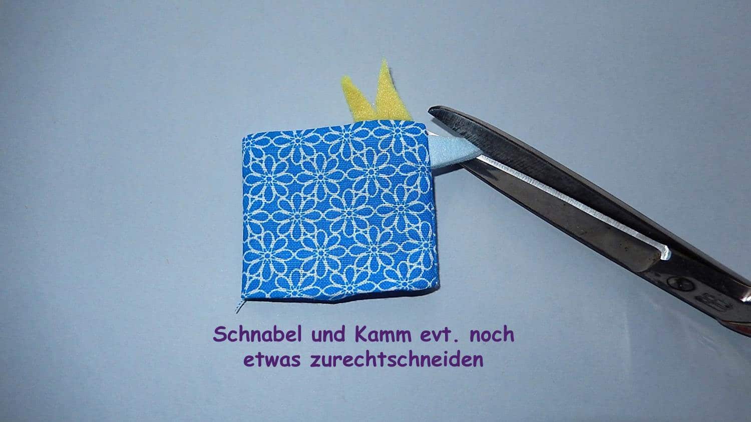 Mini Huhn für die Osterdekoration nähen – einfaches Tutorial für Anfänger