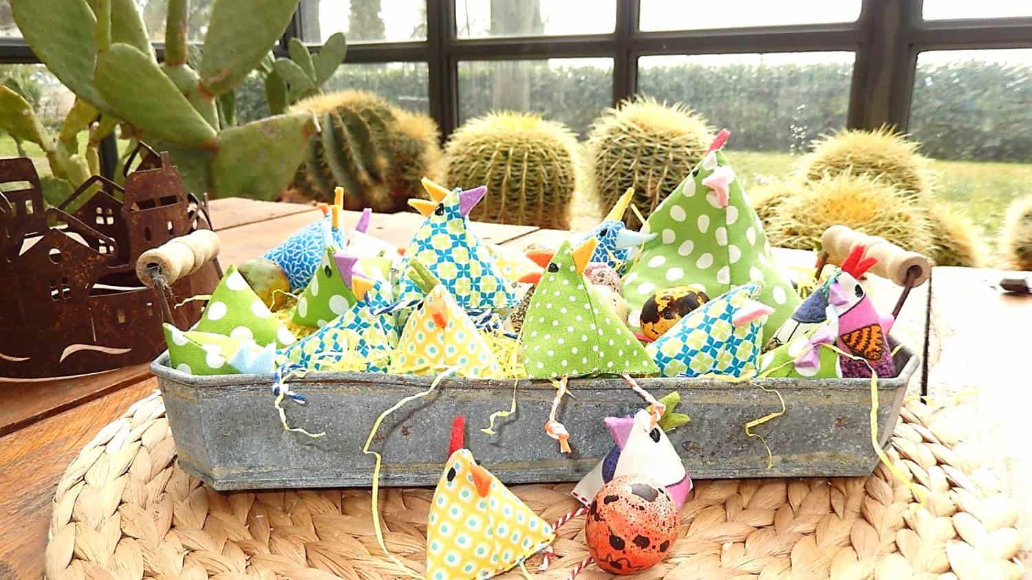 Mini Huhn für die Osterdekoration nähen – einfaches Tutorial für Anfänger