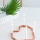 DIY Kerzenständer aus Kupfer in Herzform