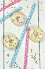 Eisschokolade mit Mini-Donuts