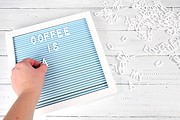 DIY Letterboard und Untersetzer