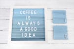 DIY Letterboard und Untersetzer