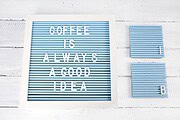 DIY Letterboard und Untersetzer
