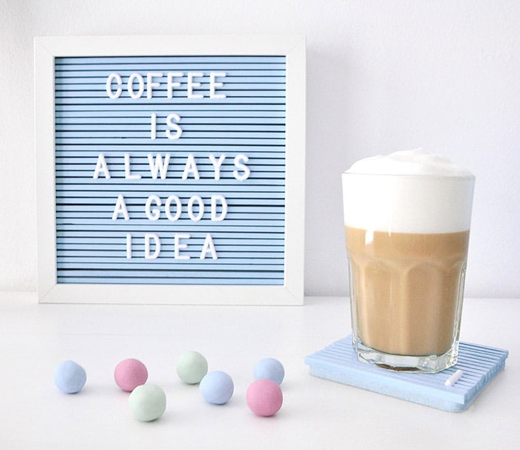 DIY Letterboard und Untersetzer