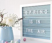 DIY Letterboard und Untersetzer