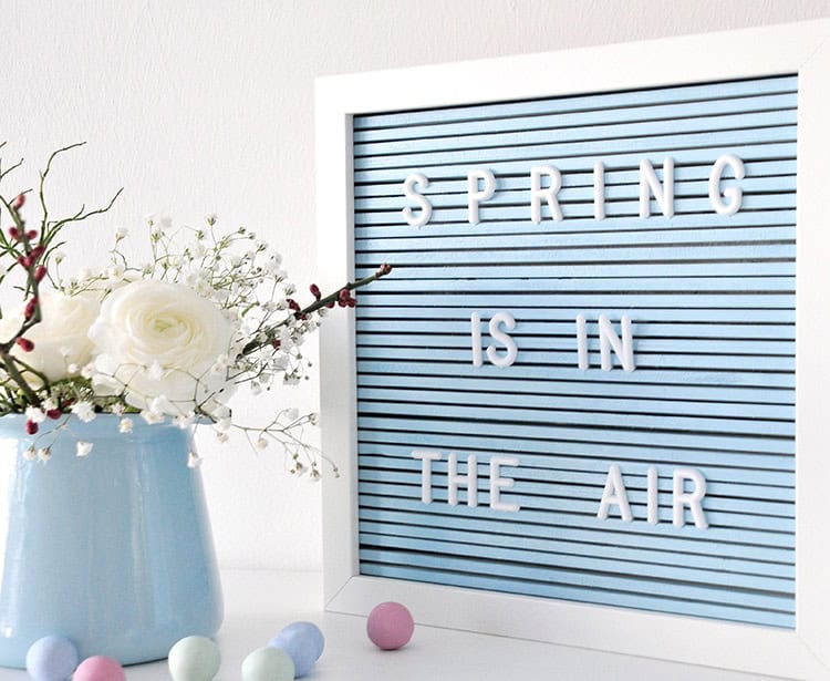 DIY Letterboard und Untersetzer