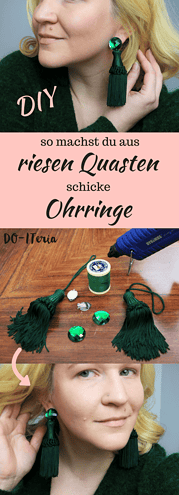 Schicke Ohrringe aus riesen Quasten