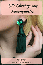 Schicke Ohrringe aus riesen Quasten