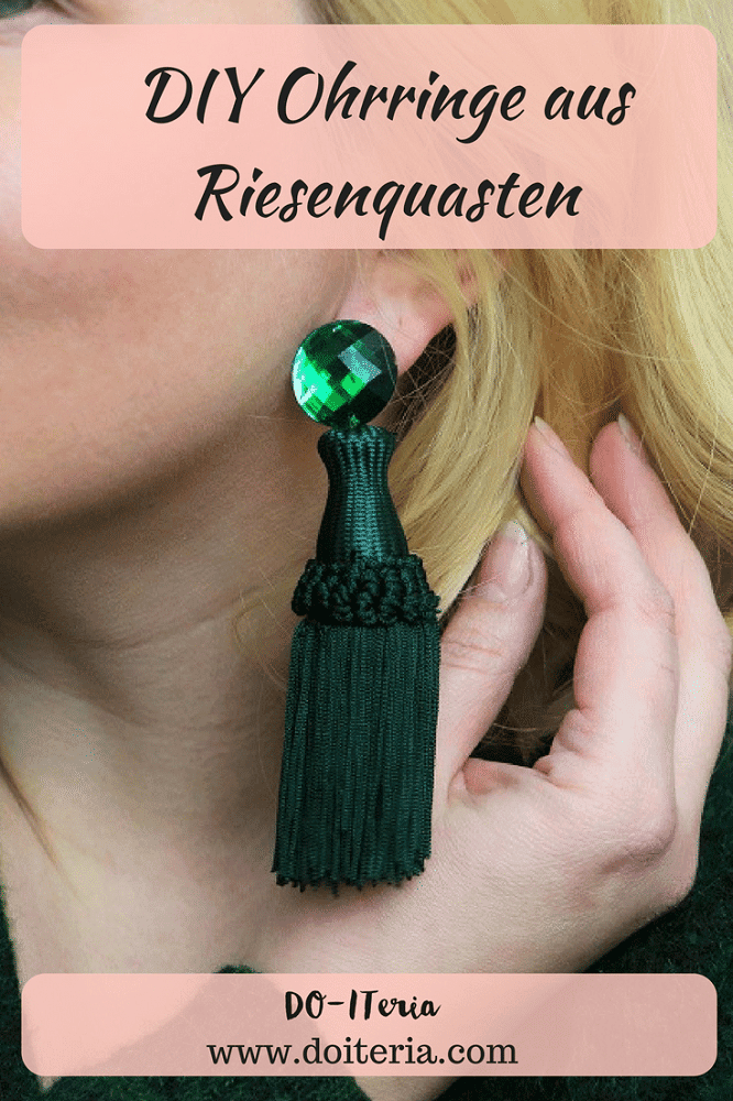 Schicke Ohrringe aus riesen Quasten