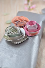 Papierblumen - Süße Idee aus Papierresten