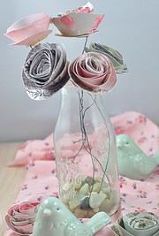 Papierblumen – Süße Idee aus Papierresten
