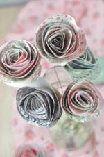Papierblumen – Süße Idee aus Papierresten