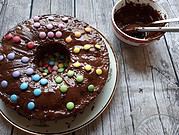 Bunter Marmorkuchen mit viel Schokolade