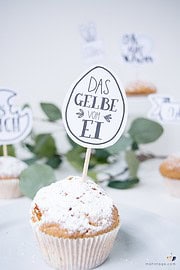 Handlettering Freebies für Frühling und Ostern | inkl. Rezept für Frühstücksmuffins