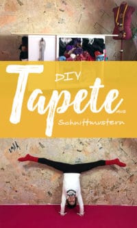 DIY Tapete aus Schnittmustern