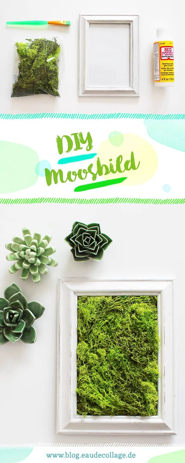 DIY MOOSBILD SELBER MACHEN / WANDDEKO MIT ISLANDMOOS