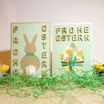 DIY - Osterkarten selber basteln - mit Vorlage zum Herunterladen - kostenlos