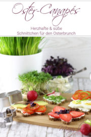 Herzhafte und süße Oster-Canapés für den Osterbrunch