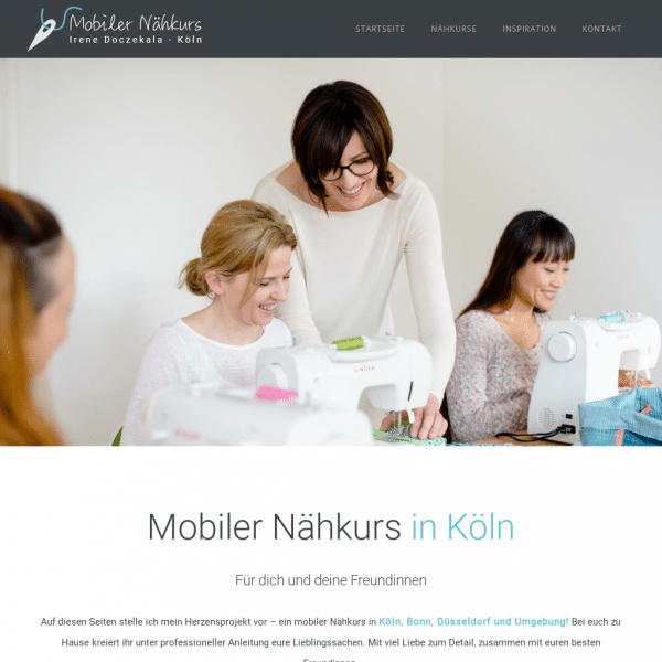 Nähkurse zu Hause für dich und deine Freunde - Mobiler Nähkurs Köln