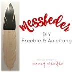 Feder Messlatte aus Holz selbermachen - Freebie