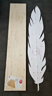 Feder Messlatte aus Holz selbermachen – Freebie