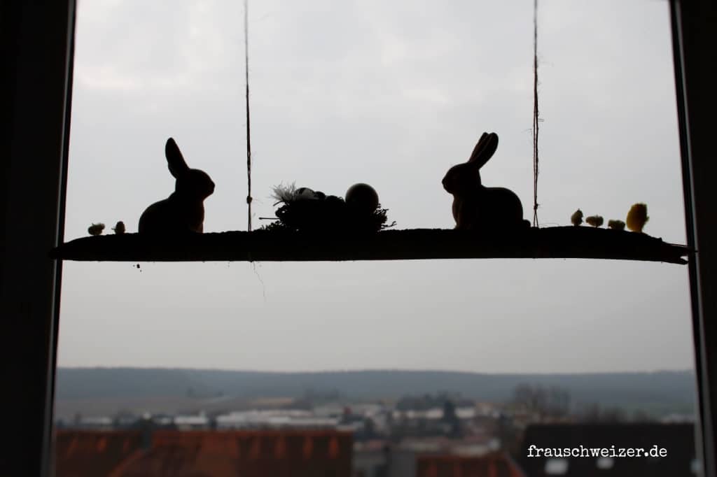 Fensterdekoration an Ostern