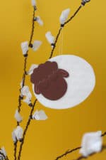 Osterlämmchen aus Wattepads