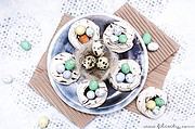 Osternester aus Baiser (Meringue)