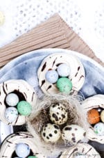 Osternester aus Baiser (Meringue)