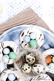 Osternester aus Baiser (Meringue)