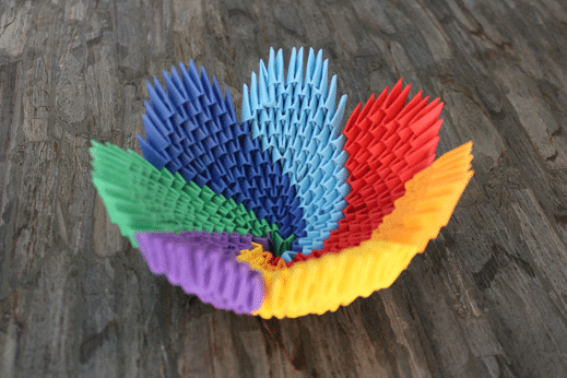 3D-Origami-Schale