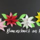 Blumenschmuck auf Papierblumen basteln [Bastelvorlage & Plotterfreebie]