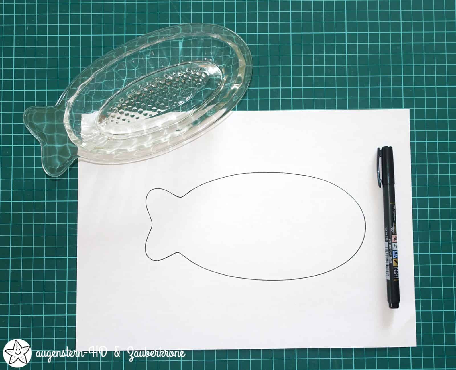 {Anleitung} Fisch-Deko DIY aus Jeans | Download Schablone